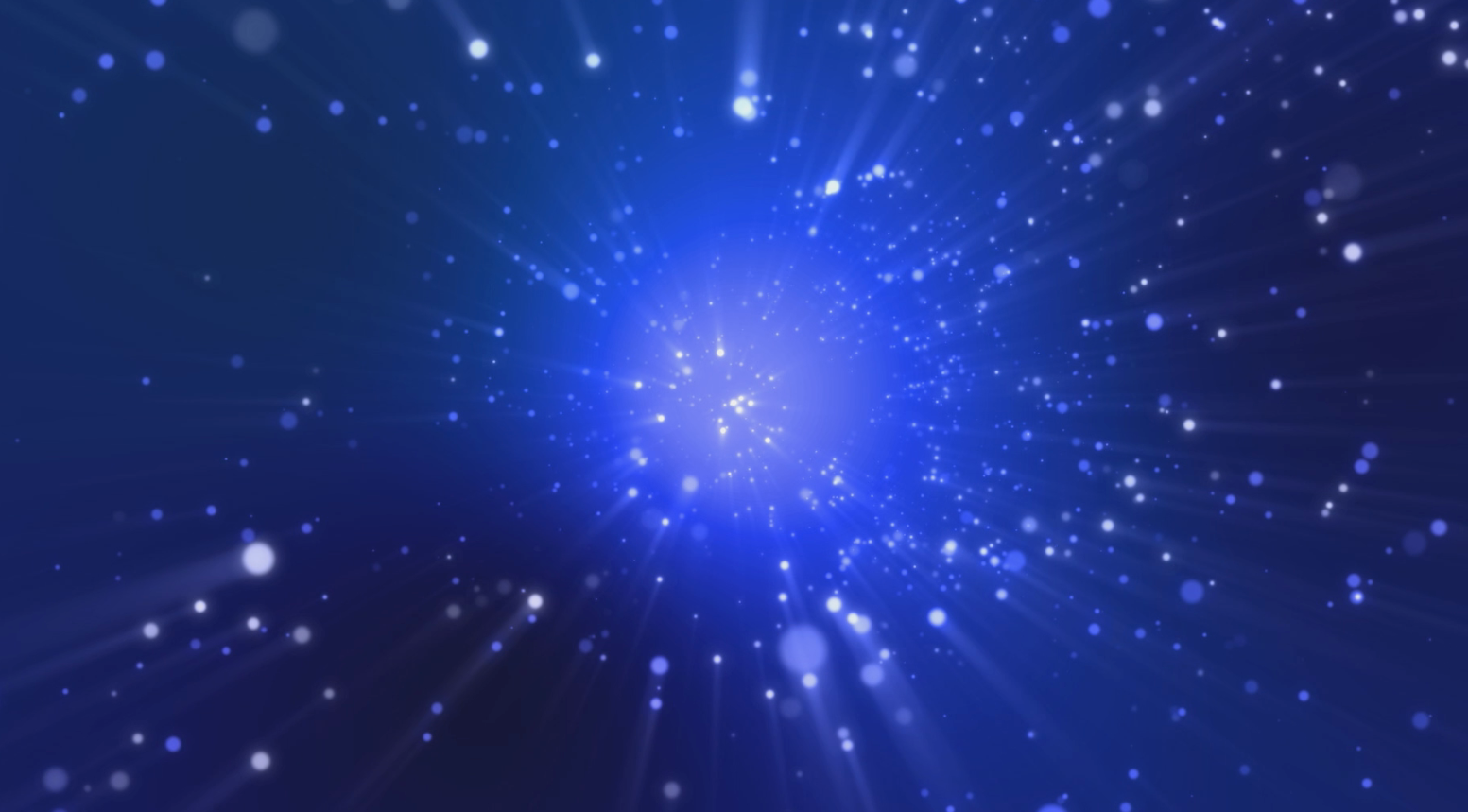 蓝色粒子汇聚光效展示大屏循环内容LED视频的预览图