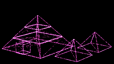 3D金字塔模型粒子AE模板视频的预览图