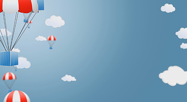 降落伞卡通表达内容视频素材内容视频的预览图