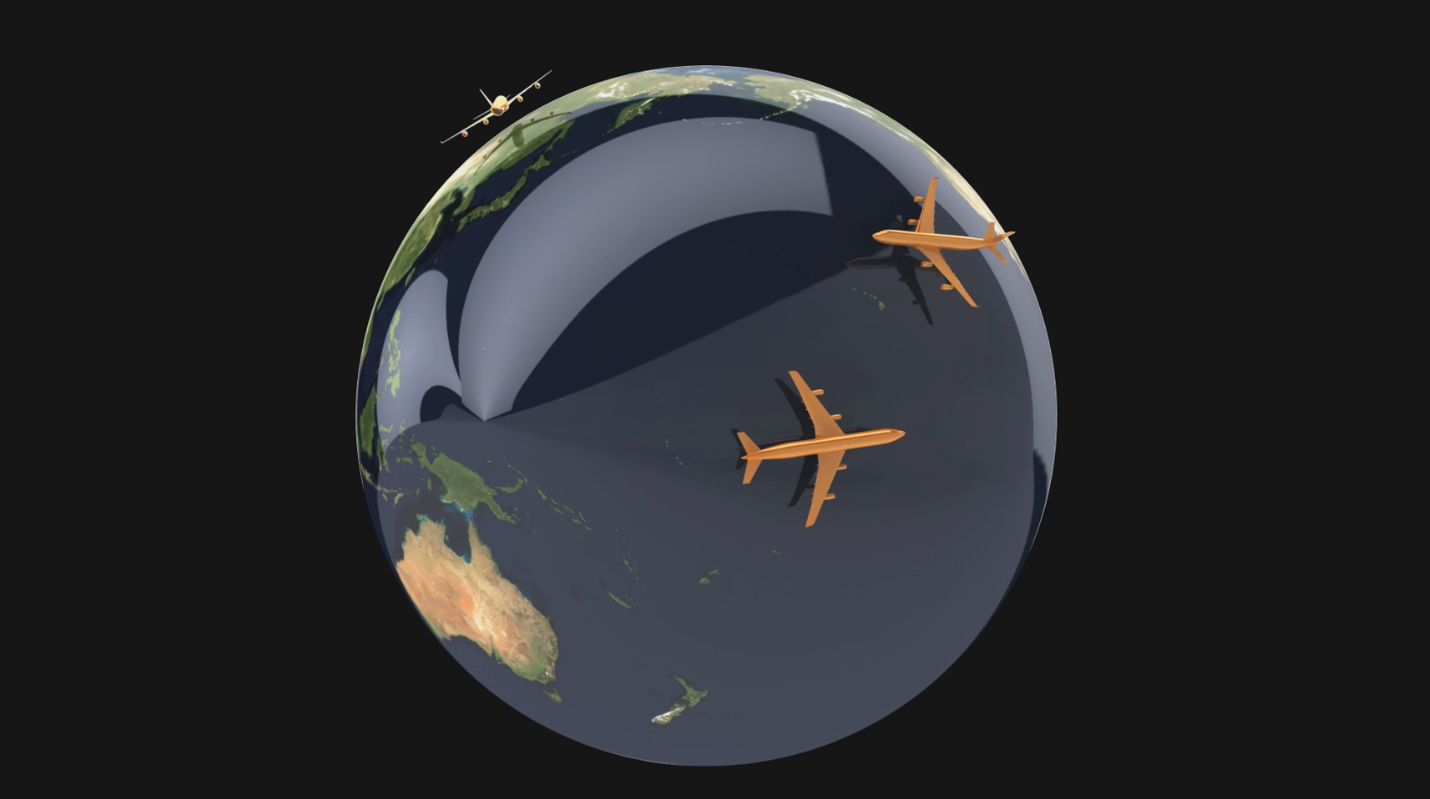 三维地球后期特效循环展示素材视频的预览图