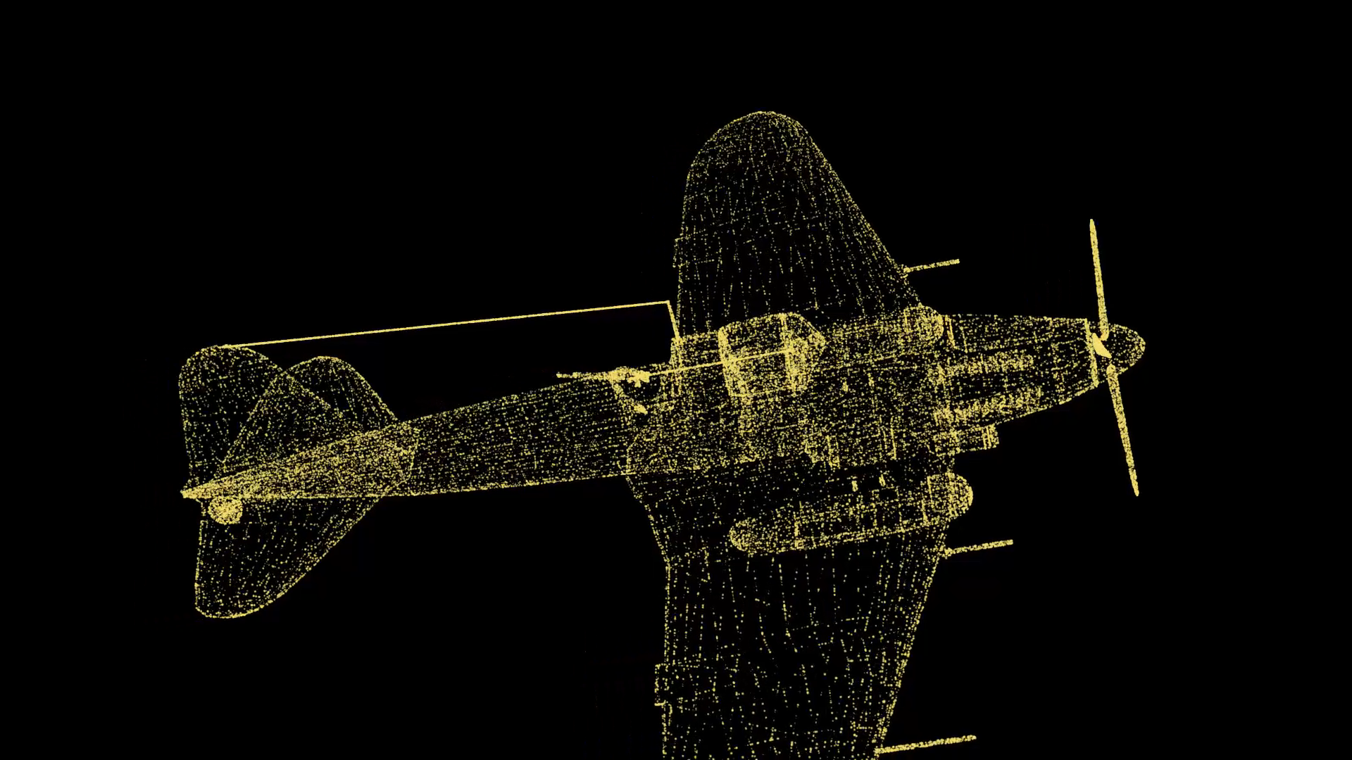 3D飞机02模型粒子AE模板视频的预览图