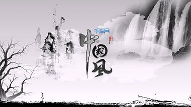 唯美中国风logo宣传片头ae模板视频的预览图