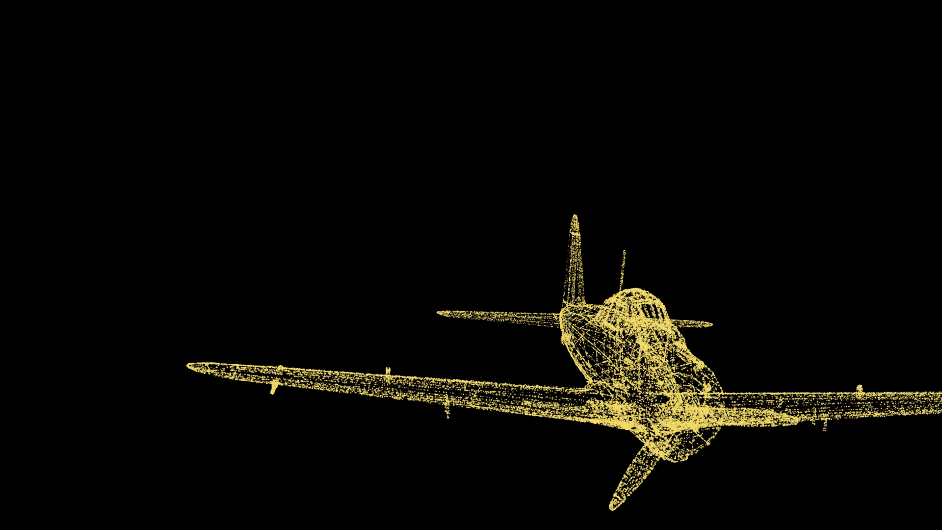 3D战斗机模型粒子AE模板视频的预览图