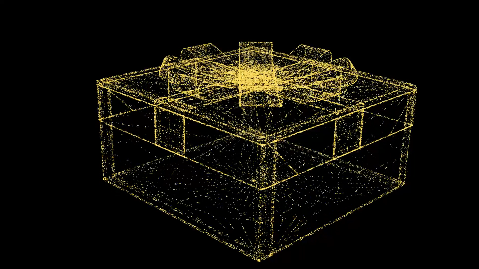 3D金色礼物04模型粒子AE模板视频的预览图
