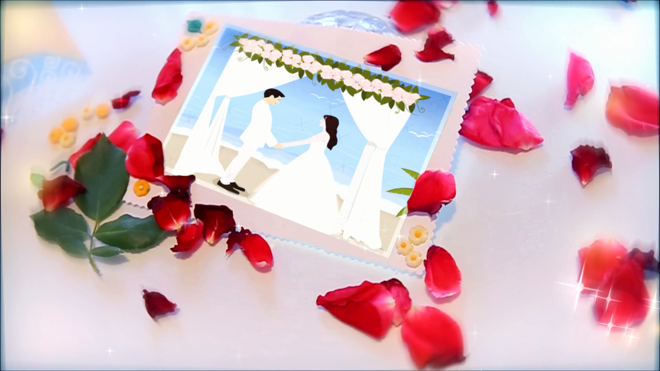 唯美婚礼图文演绎开场AE模板视频的预览图