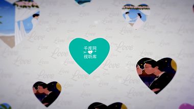 婚礼表白图文展示唯美爱心演绎AE模板视频的预览图