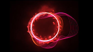 大气红色光环装饰ae模板视频的预览图