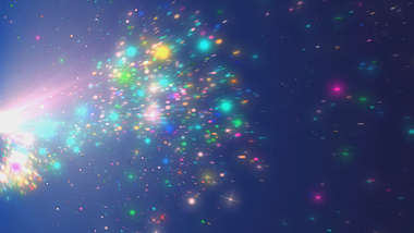 七彩炫彩粒子喷射循环后期视频内容LED视频的预览图