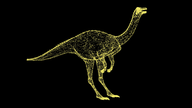 3D小恐龙动物模型粒子AE模板视频的预览图