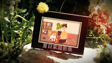 夏日家庭影集AE模板视频的预览图