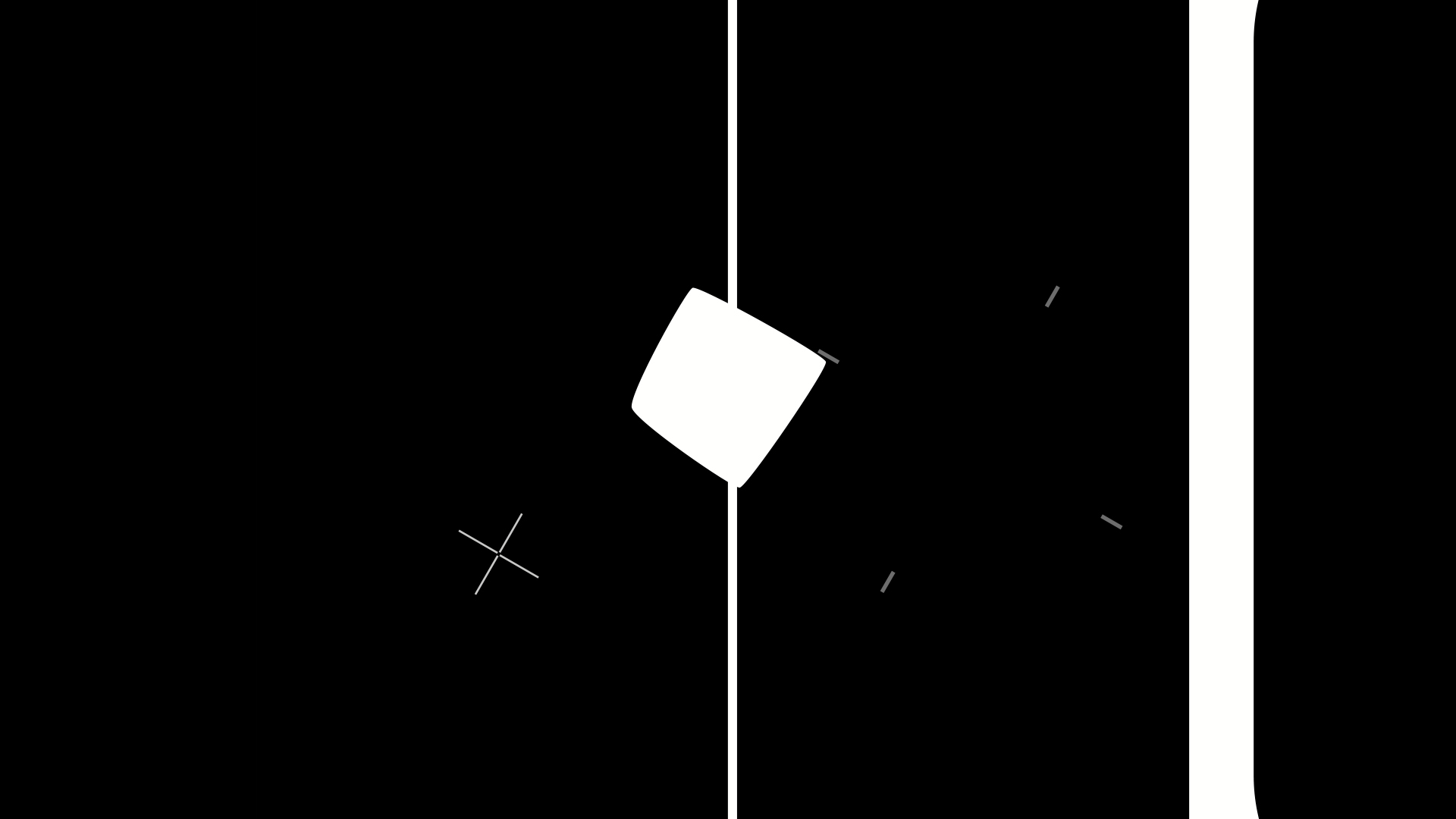 二维MG黑白色块滑动转场效果视频视频的预览图