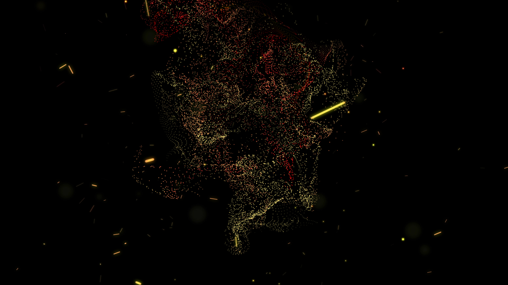 大气火花粒子背景视频ae模板视频的预览图