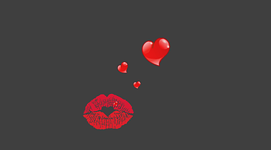卡通口红吻爱心动态综艺包装视频的预览图