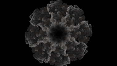 原创爆炸蘑菇云特效素材视频的预览图