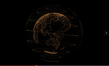 炫酷科技感粒子地球视频素材视频的预览图