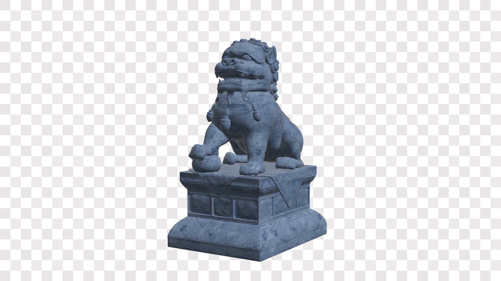 大气石狮子雕塑ae模板视频的预览图