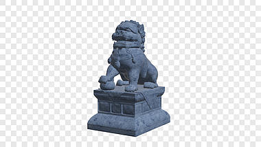 大气石狮子雕塑ae模板视频的预览图