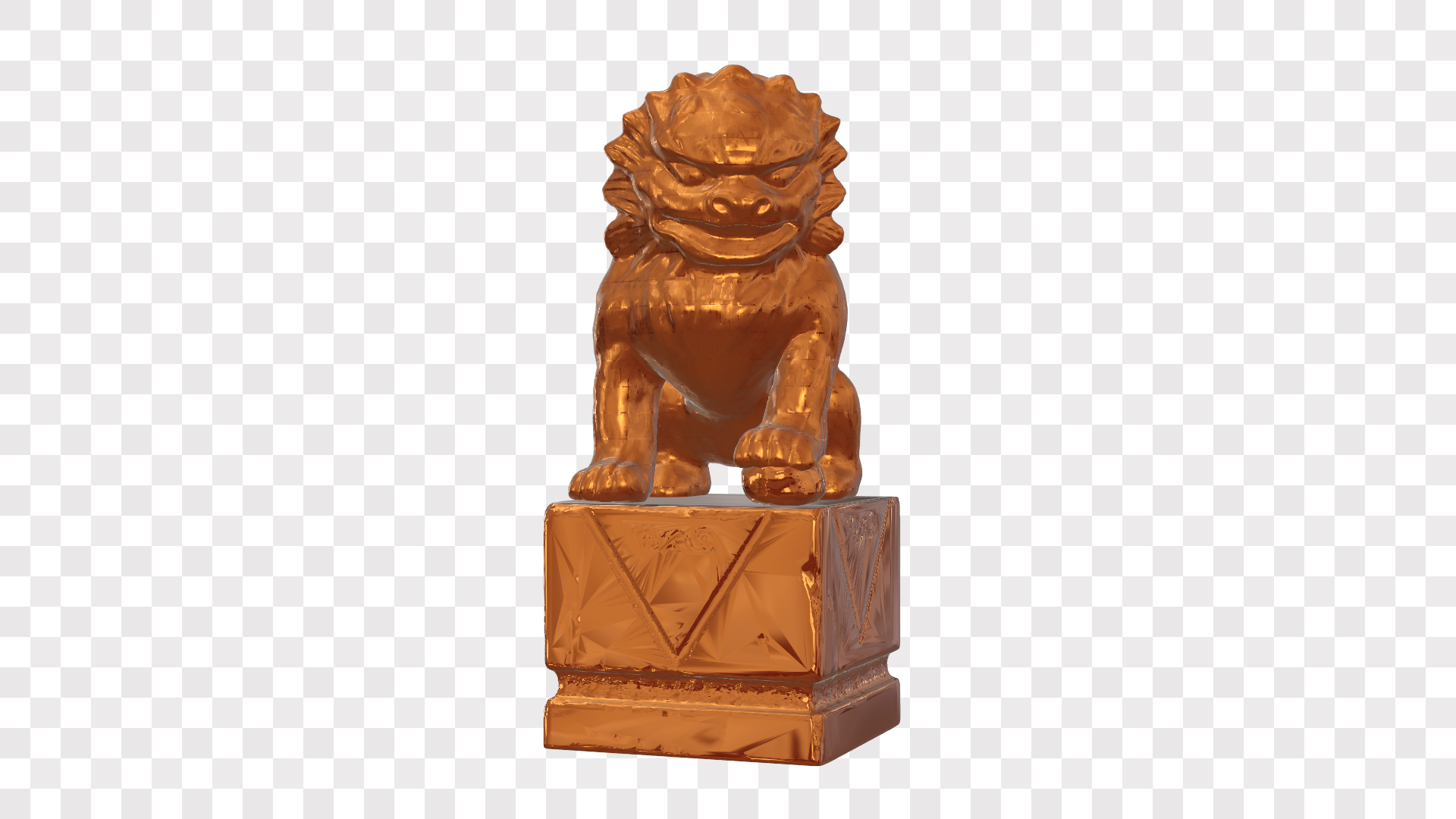 大气铜狮子雕塑ae模板视频的预览图