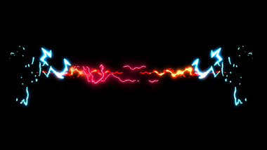 MG动画帅气电光元素装饰视频的预览图
