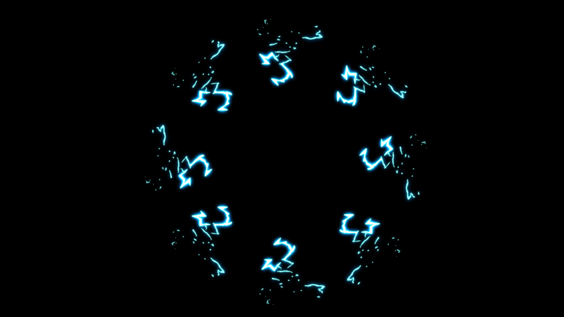 MG动画旋转电光元素装饰视频的预览图