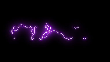MG动画紫色电光效果元素视频的预览图