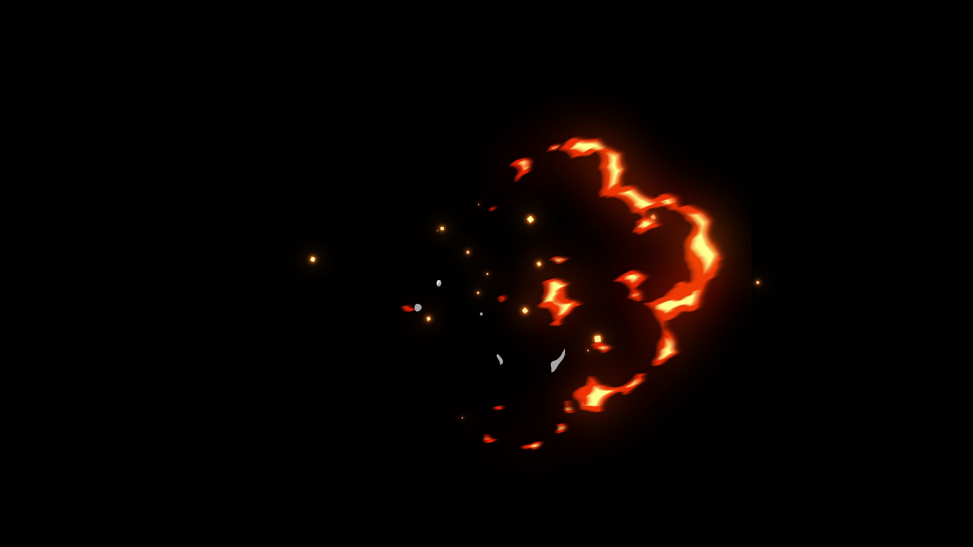 MG动画烟火喷射效果透明通道元素视频的预览图