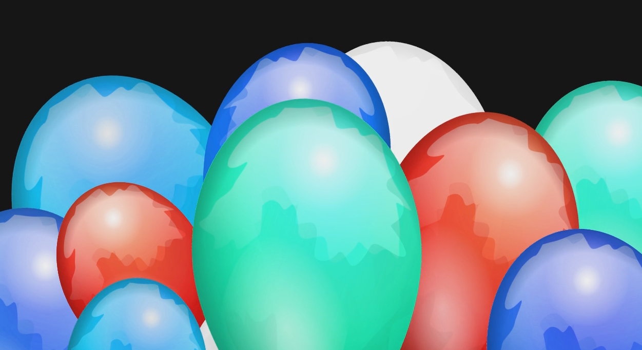 创意三维气球上升内容后期特效转场视频的预览图