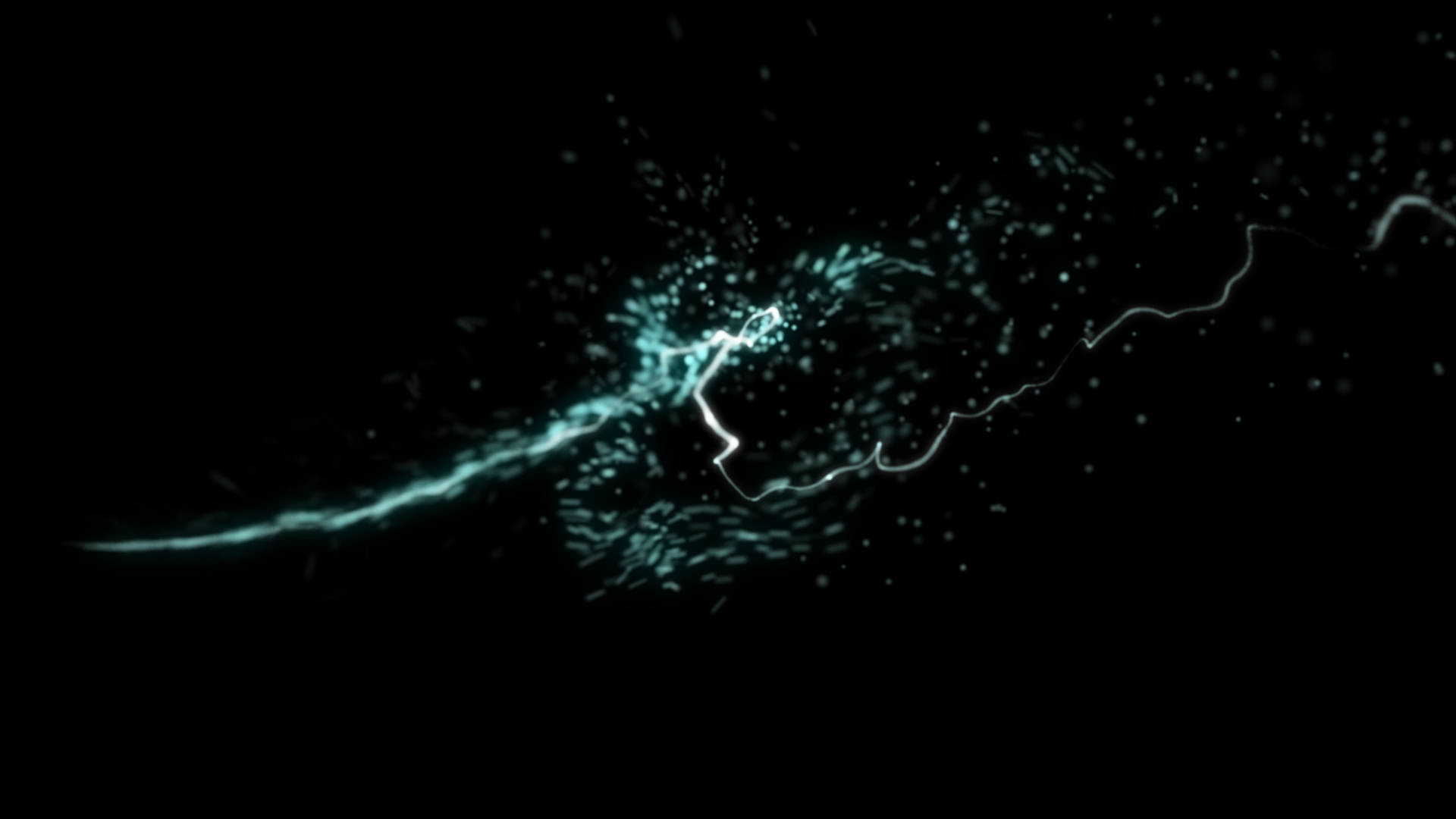 炫酷粒子光束快速滑过透明通道视频素材视频的预览图