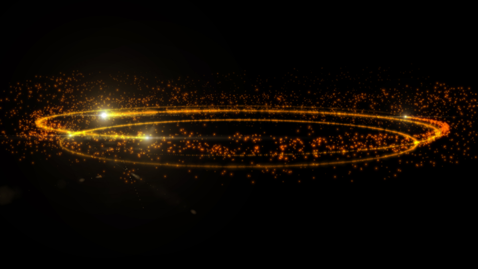 炫酷金色光线粒子光圈旋转透明通道视频素材视频的预览图