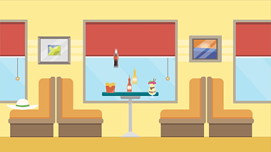 MG动画配件场景之餐厅动画视频视频的预览图