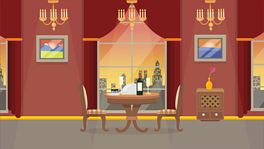 MG动画配件场景之餐厅动画视频视频的预览图