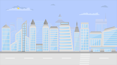 MG动画配件场景之城市建筑视频的预览图