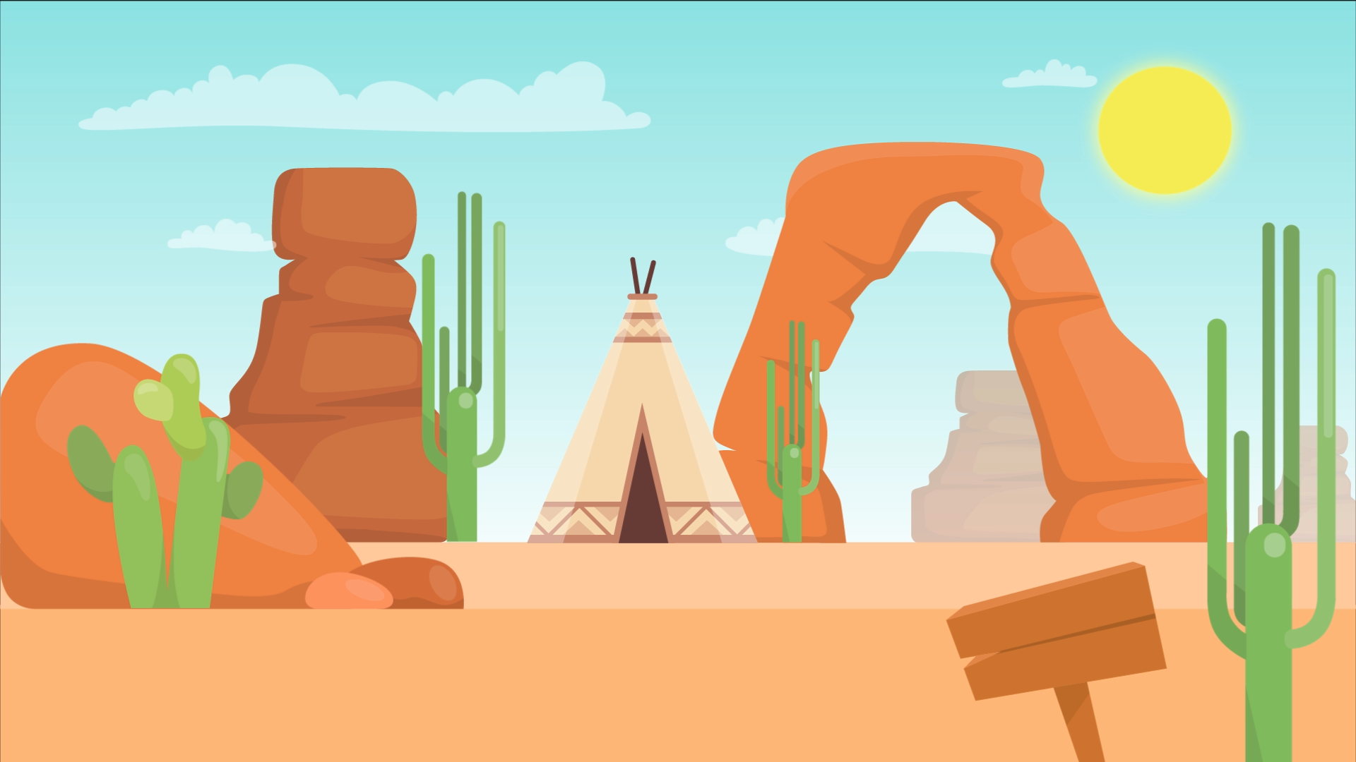MG动画配件场景之沙漠视频的预览图
