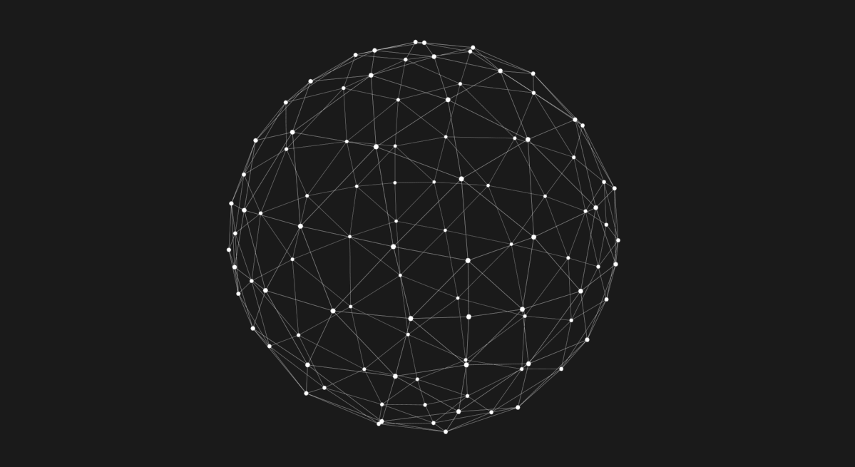 简洁三维立体点线球体形装饰挂件透明通道视频的预览图