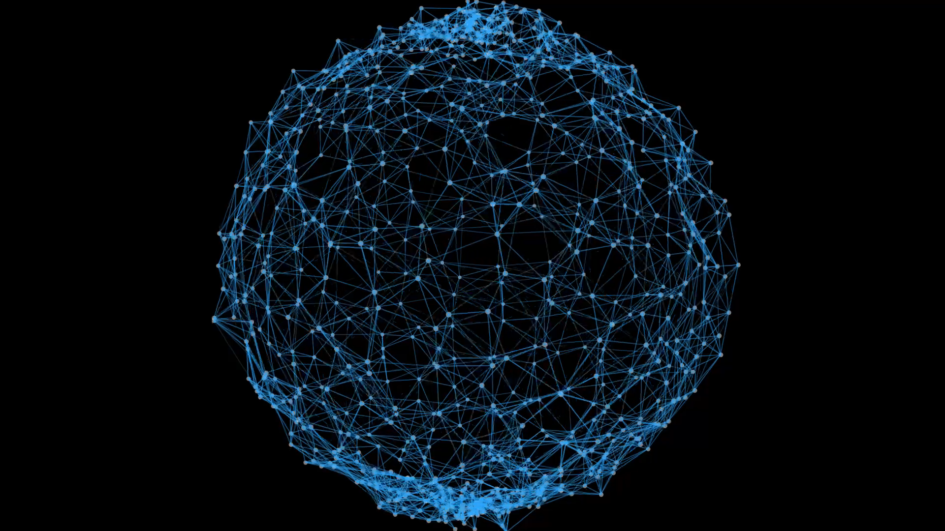 科技感蓝色点线立体球形后期挂件视频的预览图