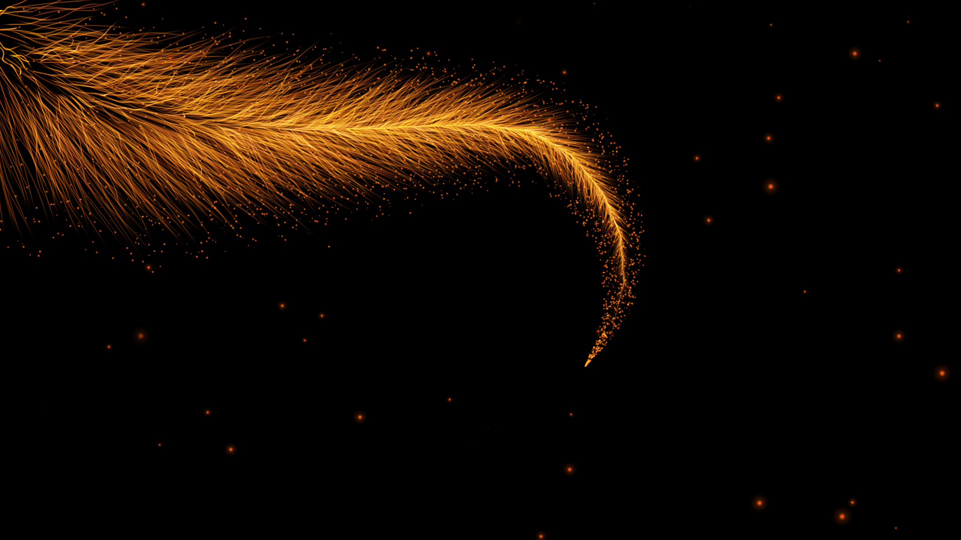 酷炫金色粒子带通道炫彩背景视频素材视频的预览图
