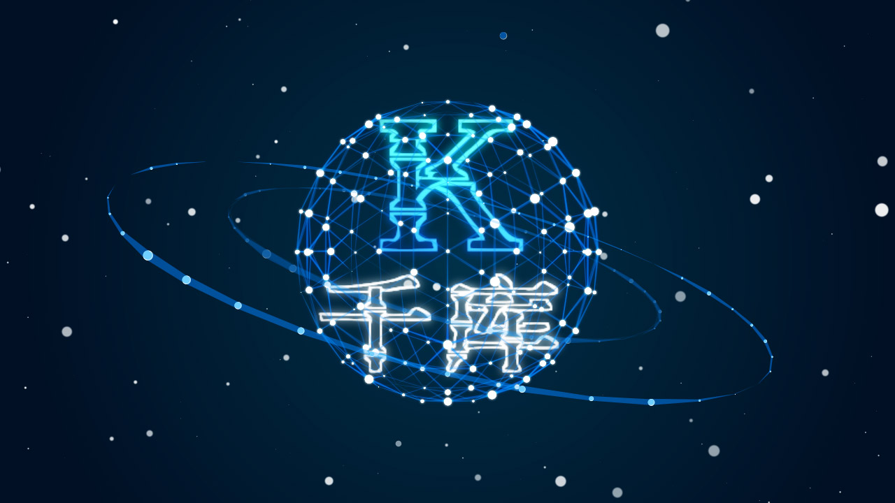 蓝色粒子MG动画简约炫酷Logo展示视频的预览图