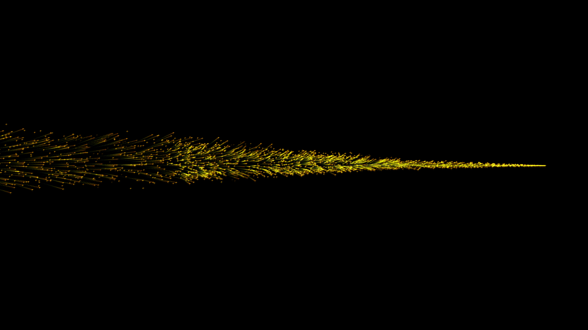 炫酷金色粒子光束划过透明通道视频素材视频的预览图