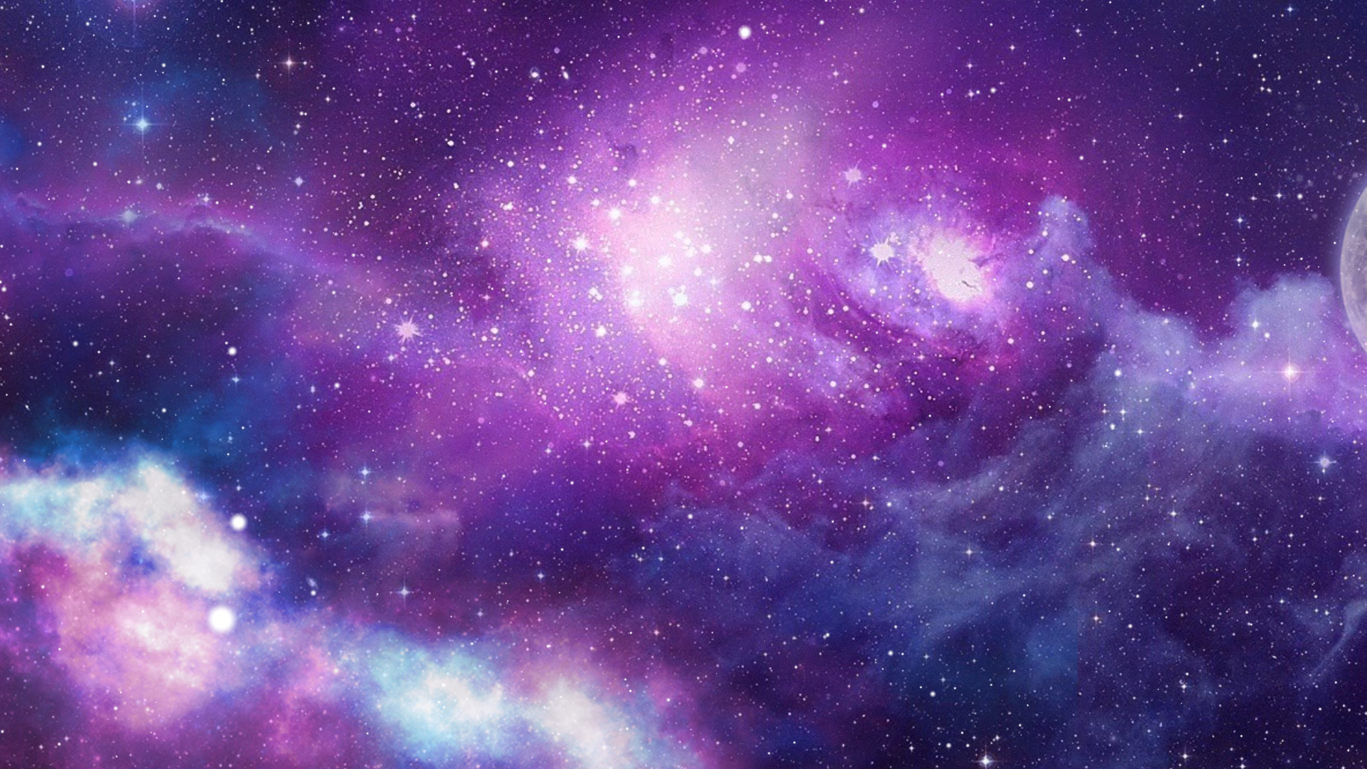 梦幻紫色星云星空粒子飘动背景视频视频的预览图