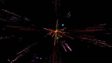 炫彩粒子爆炸散射带透明通道后期特效视频的预览图