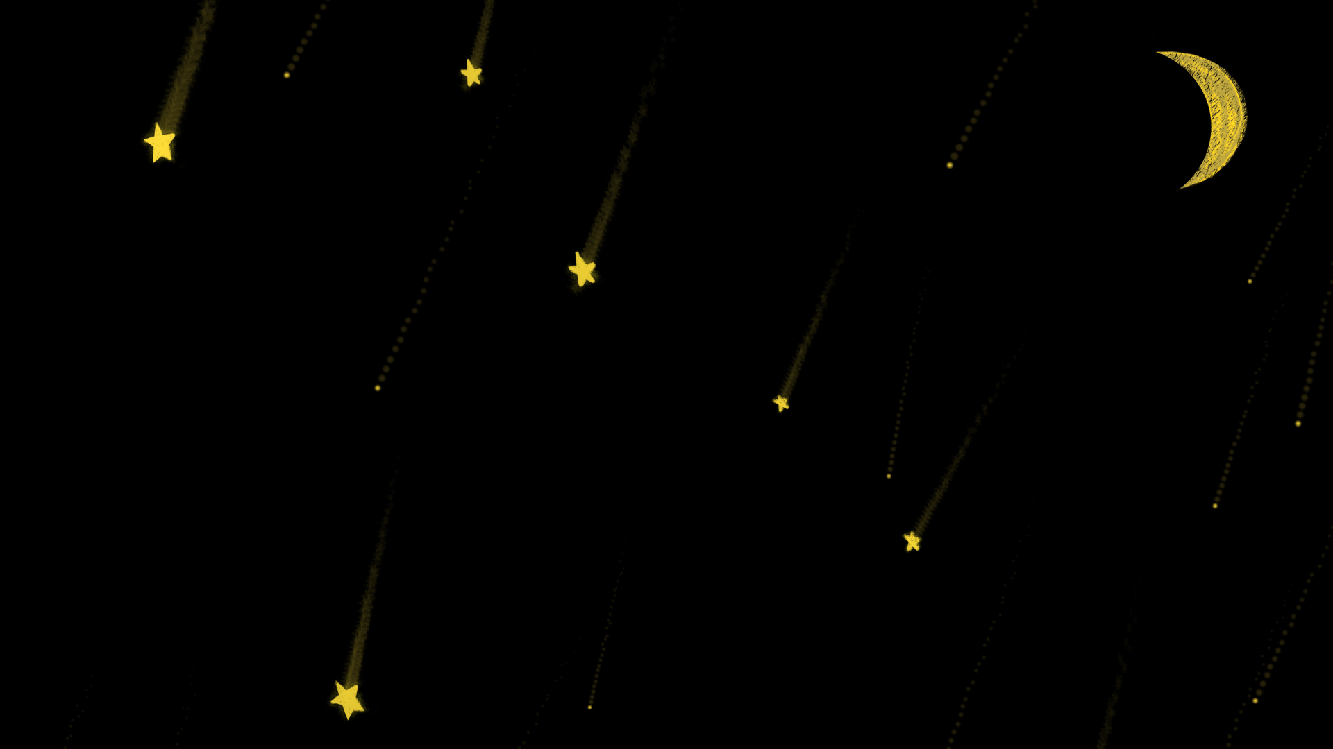 炫酷手绘流星划过夜空透明通道视频素材视频的预览图