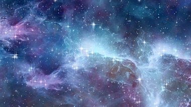 梦幻蓝色星空粒子散射动态背景视频视频的预览图