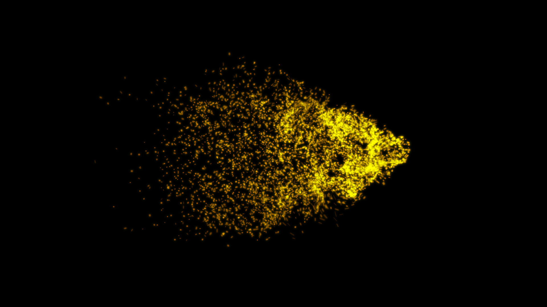 炫酷金色粒子光束消散透明通道视频素材视频的预览图