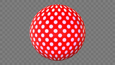 可爱立体多彩斑点旋转球挂件装饰视频的预览图