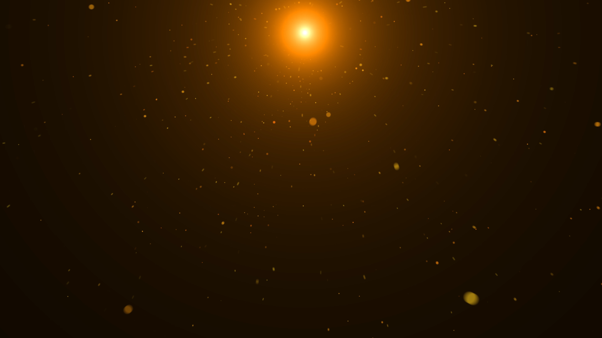 科技感金色粒子飘散星空AE模板视频的预览图