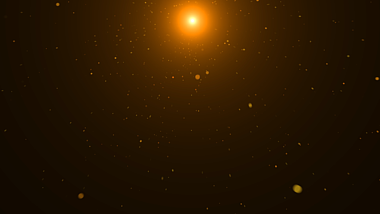 科技感金色粒子飘散星空AE模板视频的预览图