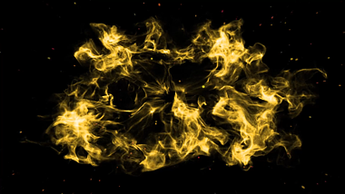 创意金色粒子爆炸烟雾冲击波视频的预览图