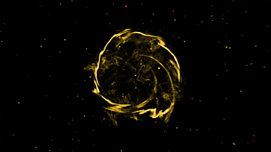 创意金色粒子爆炸烟雾冲击波02视频的预览图