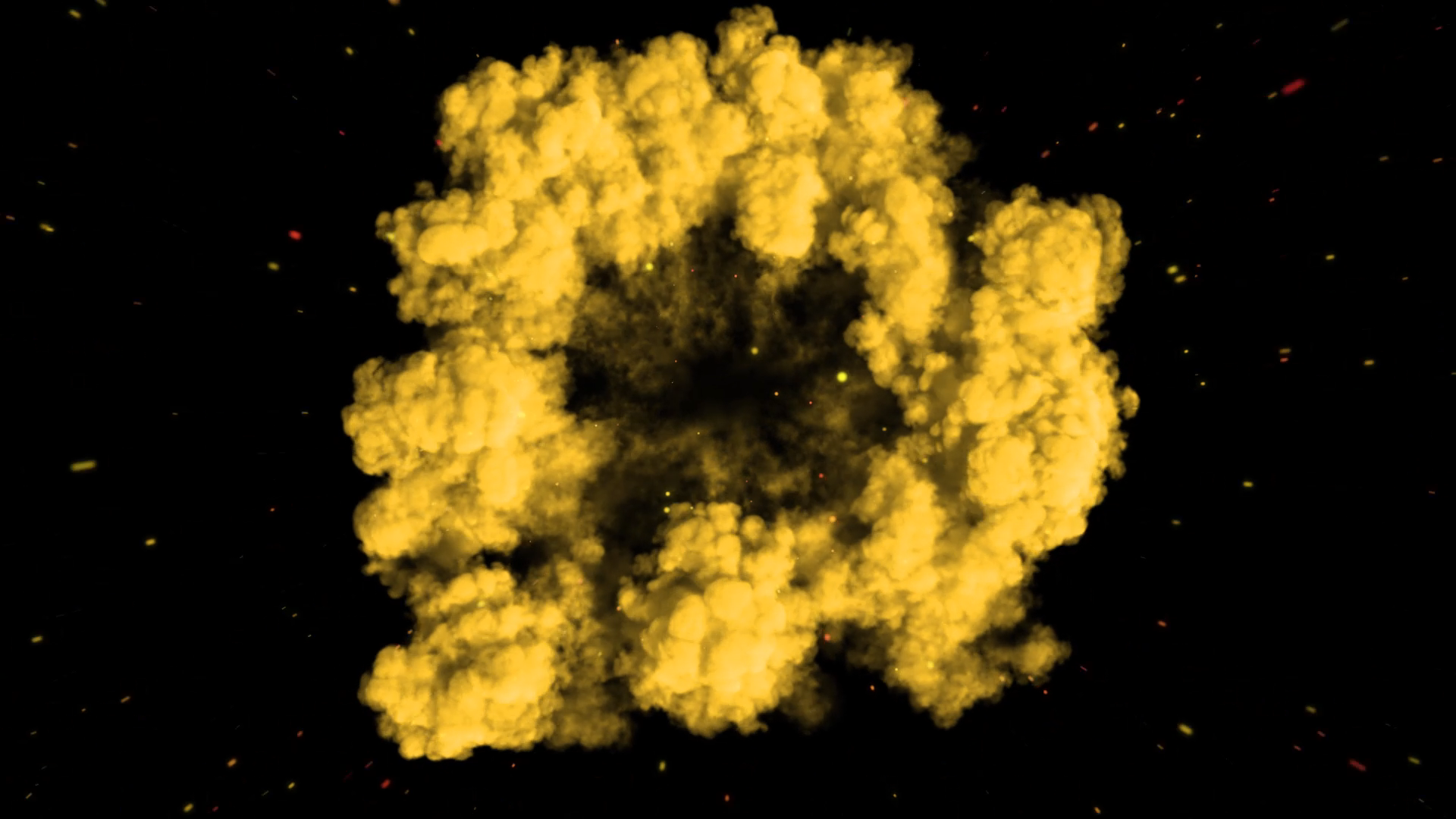 创意金色粒子爆炸烟雾冲击波04视频的预览图