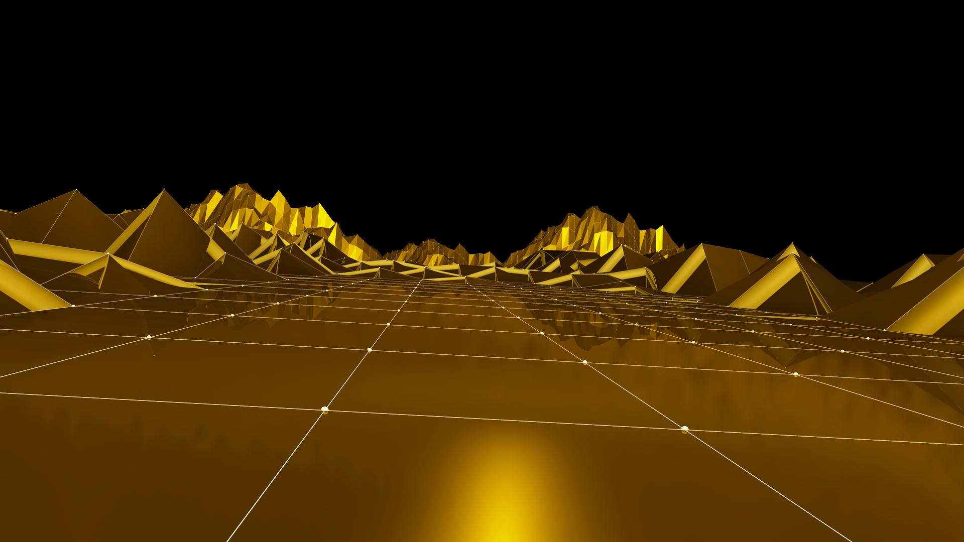 大气三维立体金色山动态背景视频的预览图
